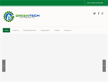 Tablet Screenshot of greentechplumbing.com